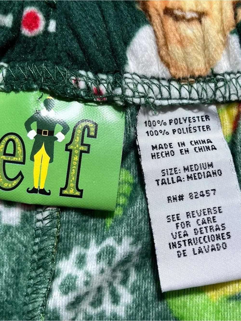 Elf Movie Mens Son Of A Nutcracker Fleece Pajama Lounge Pants Size Medium - Picture 8 of 12